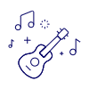 Instruments Guitar Illustration from UX Line Set