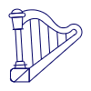 Instruments Harp Illustration from UX Line Set