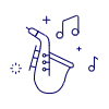 Instruments Saxophone 1 Illustration from UX Line Set