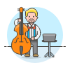Musicians Orchestra Full 1 Illustration from UX Colors Set
