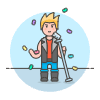 Singer Concert 4 Illustration from UX Colors Set