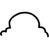Abstract Cloud Mark Line 1 Element from Variable Scribbles Set