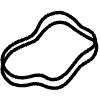 Abstract Free Shape Line Element from Variable Scribbles Set