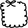 Cute Swirl Rectangle Line Element from Variable Scribbles Set