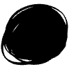 Oval Shape Mark Doodle 3 Element from Beveled Scribbles Set