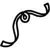 Ribbon Swirl Line 3 Element from Variable Scribbles Set