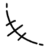 Scratch Lines Line 2 Element from Variable Scribbles Set