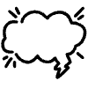 Comic Speech Bubble Line 2 Element from Variable Scribbles Set