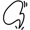 Comic Speech Bubble Line 3 Element from Variable Scribbles Set