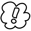 Exclamation Bubble Line 2 Element from Variable Scribbles Set