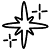 Star Sparkle Shine Line 5 Element from Variable Scribbles Set