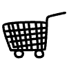 Cart Shopping Line Element from Variable Scribbles Set