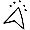 Cursor Arrow Click Doodle 1 Element from Beveled Scribbles Set