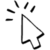Cursor Arrow Click Doodle 2 Element from Beveled Scribbles Set