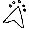 Cursor Arrow Click Line 1 Element from Variable Scribbles Set