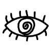 Eye View Line Element from Variable Scribbles Set
