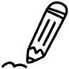 Pencil Writing Line Element from Variable Scribbles Set