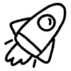 Rocket Line Element from Variable Scribbles Set