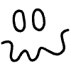 Scary Face Line Element from Variable Scribbles Set