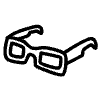 Sunglass Line Element from Variable Scribbles Set