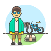 Paperboy 2 3 Illustration from UX Colors Set
