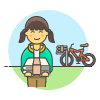 Papergirl 1 2 Illustration from UX Colors Set
