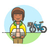 Papergirl 1 3 Illustration from UX Colors Set