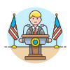 Spokeperson 1 Illustration from UX Colors Set