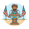 Spokeperson 3 Illustration from UX Colors Set