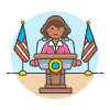 Spokeperson 4 Illustration from UX Colors Set