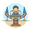 Spokeperson 5 Illustration from UX Colors Set