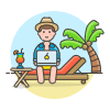 Nomad Freelance 1 1 Illustration from UX Colors Set