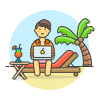 Nomad Freelance 1 3 Illustration from UX Colors Set