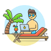 Nomad Freelance 2 3 Illustration from UX Colors Set