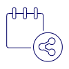 Note Share Cog Illustration from UX Line Set