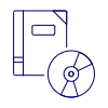 Note And Disk Illustration from UX Line Set