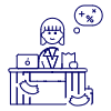 Accountant Sit 2 4 Illustration from UX Line Set