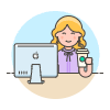 Boss Sit 1 2 Illustration from UX Colors Set