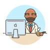 Boss Sit 1 3 Illustration from UX Colors Set