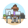 Employee Sit 1 1 illustration - Free transparent PNG, SVG. No sign up needed.