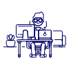 Employee Sit 1 5 illustration - Free transparent PNG, SVG. No sign up needed.