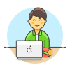 Employee Sit 4 3 illustration - Free transparent PNG, SVG. No sign up needed.