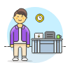 Employee Stand 2 3 illustration - Free transparent PNG, SVG. No sign up needed.