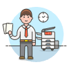 Photocopy Employee 1 illustration - Free transparent PNG, SVG. No sign up needed.