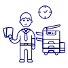 Photocopy Employee 1 Illustration from UX Line Set
