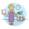 Photocopy Employee 2 illustration - Free transparent PNG, SVG. No sign up needed.