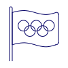 Flag Olympic Illustration from UX Line Set