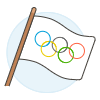Flag Olympic Illustration from UX Colors Set