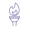 Olympic Torch 2 Illustration from UX Line Set