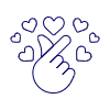 Miniheart Hand 1 Illustration from UX Line Set